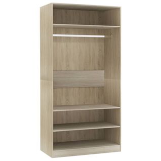 Armoire De Rangement - Armoire De Chambre Chêne Sonoma 100x50x200 Cm Bois D'ingénierie