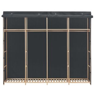 Armoire De Rangement - Armoire De Chambre Gris 200 X 40 X 170 Cm Tissu