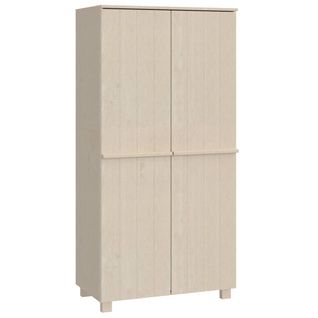 Armoire De Rangement - Armoire De Chambre Marron Miel 89x50x180 Cm Bois Massif De Pin