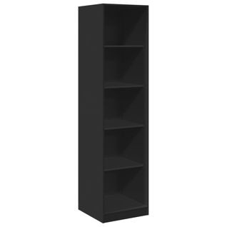 Armoire De Rangement - Armoire De Chambre Noir 50 X 50 X 200 Cm Bois D'ingénierie
