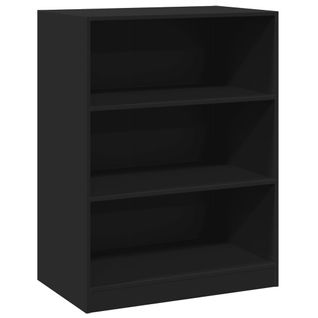 Armoire De Rangement - Armoire De Chambre Noir 77x48x102 Cm Bois D'ingénierie