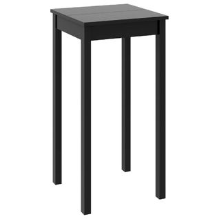 Table De Bar - Table Haute - Table à Manger Mdf Noir 55x55x107 Cm