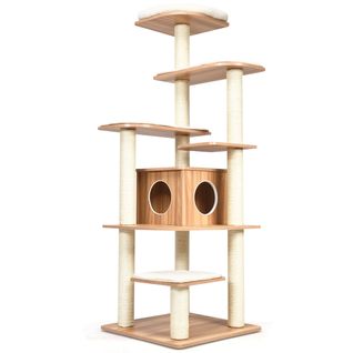 Arbre à Chat Avec Plateformes Et Colonnes En Sisal Griffoir Pour Chat Géant De Hauteur 175 Cm