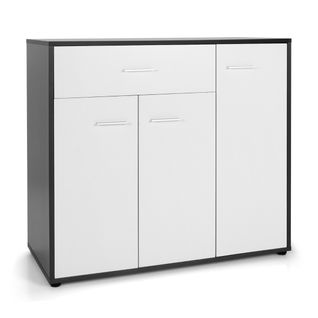 Buffet De Cuisine, Bahut, Meuble De Rangement Moderne 3 Portes Avec Étagère Réglable 88x40x80cm