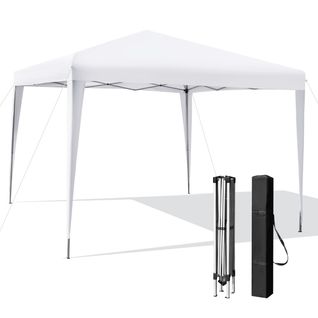 Tonnelle De Jardin, Tente De Réception Instantanée Pliable 295x295cm Anti-uv Imperméable 3 Hauteur