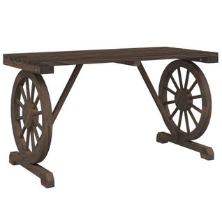 Table De Jardin - Table Extérieure - Table De Patio 115x55x65 Cm Bois De Sapin Massif D17