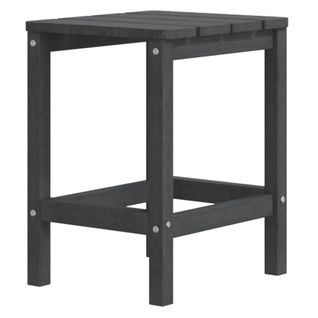 Table De Jardin - Table D'extérieur Adirondack Anthracite 38x38x46 Cm Pehd