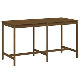 Table De Jardin - Table D'extérieur Marron Miel 203,5x90x110 Cm Bois Massif De Pin