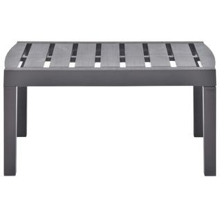 Table Basse De Jardin - Table Extérieure - Table De Patio Moka 78x55x38 Cm Plastique D477