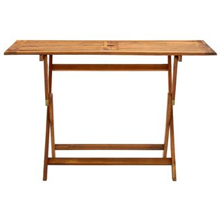 Table De Jardin - Table Extérieure Pliable 120x70x75 Cm Bois D'acacia Massif D580