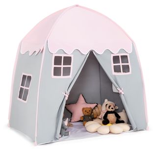 Tente De Jeu - Tente Pour Enfants 3 Ans + Avec Tapis Antidérapant Et Sac De Transport Rose