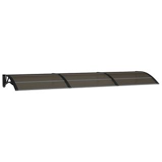 Store Banne - Auvent De Porte Noir 300x75 Cm Polycarbonate At53