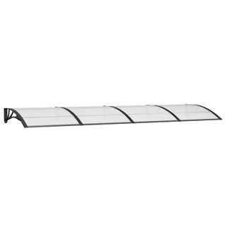Store Banne - Auvent De Porte Noir 350x100 Cm Polycarbonate At54