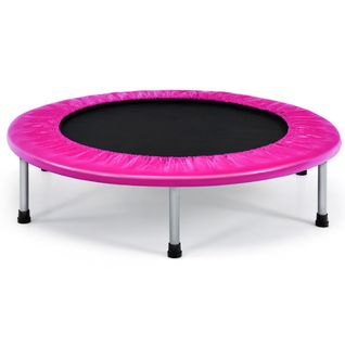 Trampoline De Fitness Pliable, Tapis De Saut Ø95,5cm Intérieur Et Extérieur Pour Adultes Enfants