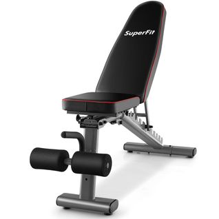 Banc De Musculation Réglable Banc De Fitness Robuste 300 K, 2 Roues De Transport