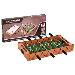 Table Multi-jeux Table Avec Plateau De Baby-foot Et De Hockey Avec Accessoires