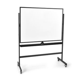 Tableau Blanc Réversible à 360° De 90x120 Cm Avec Hauteur Réglable Et 4 Roulettes