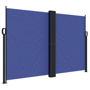 Store Banne - Auvent Latéral Rétractable Bleu 160x600 Cm At293