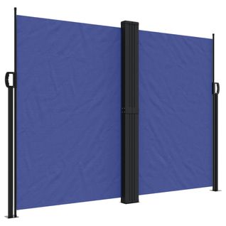 Store Banne - Auvent Latéral Rétractable Bleu 180x1200 Cm At297