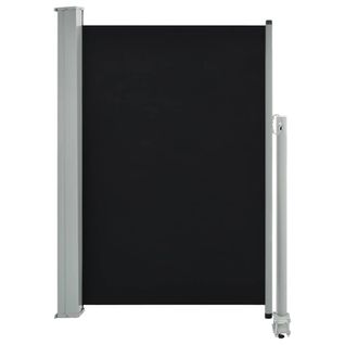 Store Banne - Auvent Latéral Rétractable De Patio 120 X 300 Cm Noir At400