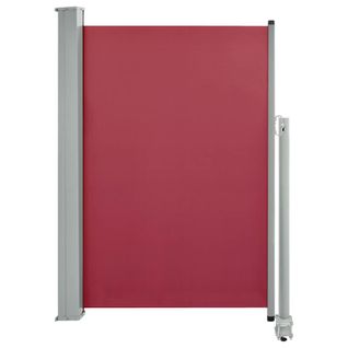 Store Banne - Auvent Latéral Rétractable De Patio 120x300 Cm Rouge At403