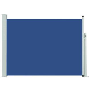Store Banne - Auvent Latéral Rétractable De Patio 120x500 Cm Bleu At404