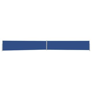 Store Banne - Auvent Latéral Rétractable De Patio 140x1200 Cm Bleu At416