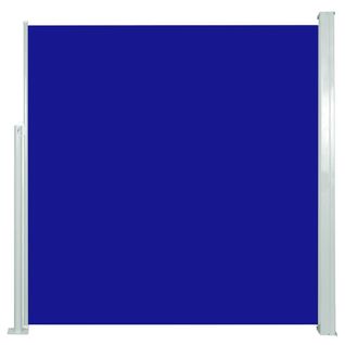 Store Banne - Auvent Latéral Rétractable De Patio 140x300 Cm Bleu At420