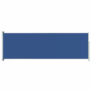 Store Banne - Auvent Latéral Rétractable De Patio 200x600 Cm Bleu At505