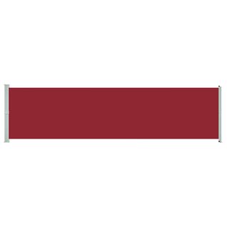 Store Banne - Auvent Latéral Rétractable De Patio 600x160 Cm Rouge At527
