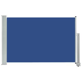 Store Banne - Auvent Latéral Rétractable De Patio 60x300 Cm Bleu At528