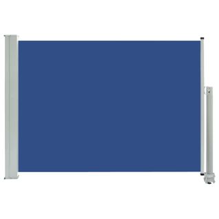 Store Banne - Auvent Latéral Rétractable De Patio 80x300 Cm Bleu At534