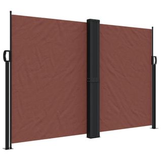 Store Banne - Auvent Latéral Rétractable Marron 160x600 Cm At570