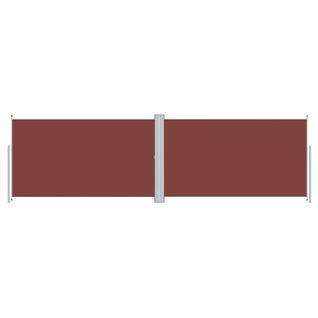 Store Banne - Auvent Latéral Rétractable Marron 160x600 Cm At568