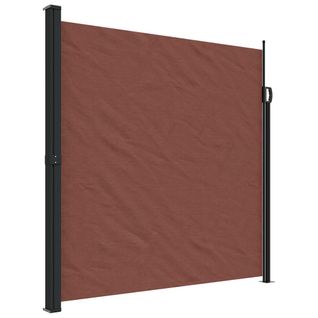 Store Banne - Auvent Latéral Rétractable Marron 200x600 Cm At585