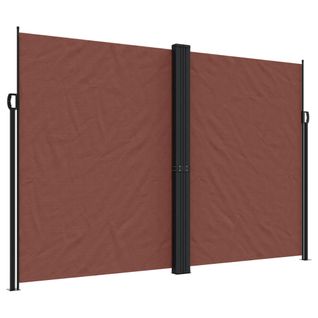 Store Banne - Auvent Latéral Rétractable Marron 220x1200 Cm At590