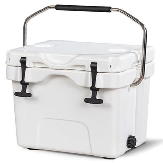 Glacière Isotherme Portable 15 L Avec Bouchon De Vidange Et 2 Porte-gobelets Glacière Mobile