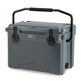 Glacière Isotherme Portable 21 L Avec Bouchon De Vidange Et Porte-gobelets Glacière Rigide