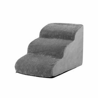 Escalier Pour Animaux à 3 Marches En Mousse Haute Densité Rampe Pour Chien/chat