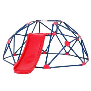 Toboggan Avec Dôme D'escalade Pour Enfants 3-10 Ans Cage D'escalade Charge Max.: 180 Kg