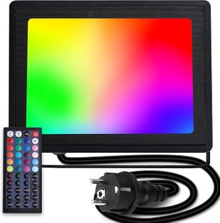 Projecteur LED D’extérieur De 50wprojecteur LED Rgb Avec Télécommande6 Modes Stroboscopiques Modediy