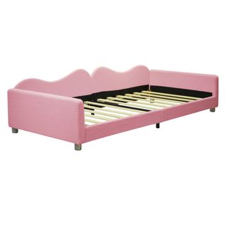 Lit Enfant Rembourré 90x200 cm - Rose