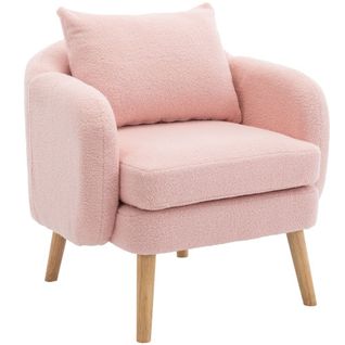 Fauteuil Moderne Teddy, Rose