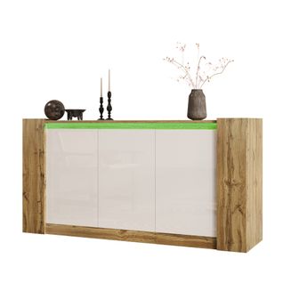 Buffet(150x40x70,5 Cm), Blanc, 3 Portes