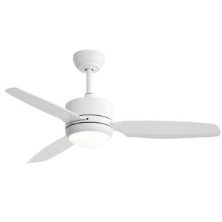 Ventilateur De Plafond 46"(117 Cm) Avec Lumière LED, 3 Pales Abs, Moteur Dc 6 Vitesses, Télécommande