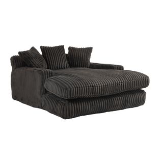 Canapé-lit 1 Place Convertible Avec 3 Coussins, Ergonomique, Mousse Haute Densité, Noir