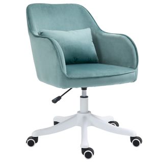 Fauteuil De Bureau Ergonomique Avec Massage Et Soutien Lombaire, Pivotant, Mousse - Vert