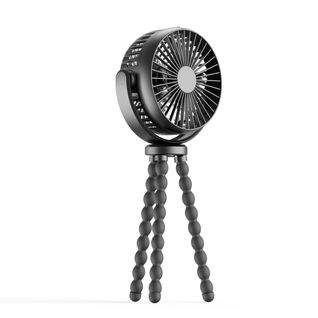 Ventilateur, Trépied Flexible Pivotant à 360°, 3 Vitesses, Bureau USB Portable Pour Bébé