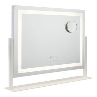 Miroir Lumineux, Bande LED, 3 Modes, Réglable, Blanc, Métal, 64 X 54,5 X 12 Cm