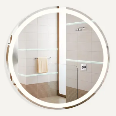 Miroir Lumineux Salle De Bain Rond 70 Cm LED Mural Interrupteur Tactile Ip44 Réglable 3000k-6500k